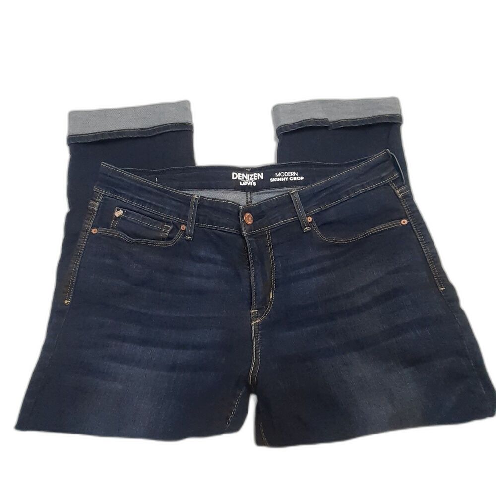 Denizen Levi's Modern Skinny Crop Women's Ladies Jeans with Cuff - Size 12 W31